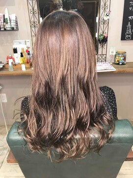 ヘアサロン コバコ(hair salon cobaco) グレージュカラー　ミックスカール