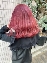 パール(PEAR+L) 1ブリーチでピンクカラー　Cherry pink 【滝野】