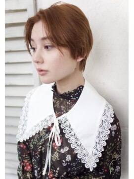 アール 北千住店(ar) 前下がりショート/前髪なしショート/カシスブラウン20代30代