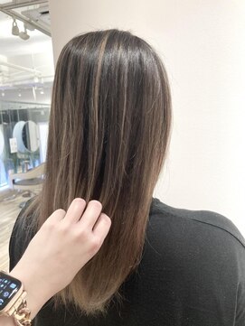 ネオヘアー 曳舟店(NEO Hair) バレイヤージュグラデーションカラーホワイトグレージュ/クゴウ