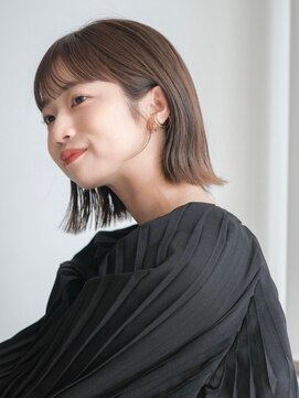 ガーデン タチカワ(garden tachikawa) 柔らかグレージュ/外はねボブ/似合わせ/小顔カット/ダメージレス