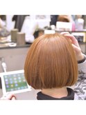 コーラル切りっぱなし美髪ボブ【カミケン方木田店】