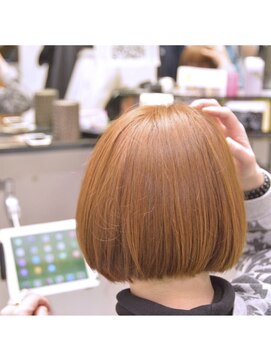 カミケン 方木田店(kamiken.) コーラル切りっぱなし美髪ボブ【カミケン方木田店】
