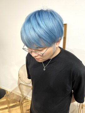 ラニヘアサロン(lani hair salon) 【天神/大名】アイスブルー【ハイトーン】