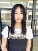 フェイスフレーミング×ネイビーブルー