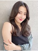 韓国風レイヤーロング 【レイヤー/髪質改善/黒髮/前髪パーマ】