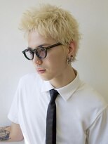 ハイトーン/ブロンド/ベリーショート/ザクザク/ツーブロック無し