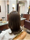 透明感オリーブベージュカラー