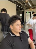 ツイストスパイラルパーマ　ソフトツイスト　メンズパーマ　眉毛