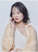 大人に似合う甘めボブ