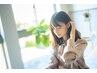 【艶髪PLAN】 小顔カット＋プラチナカラー＋ハホニコトリートメント ￥11500