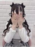 立体リボンハーフツイン×垂らしハート*まゆ