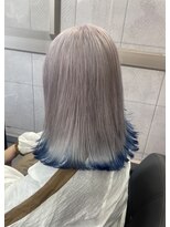 シエンゴールド(CIEN gold)&nbsp;シルバーカラー/裾カラー/ブルーカラー#浜松駅#カラー#ブリーチ