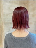 ピンクボブスタイル