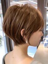 ラフ 立川(Laff)&nbsp;立川 似合わせカット くびれショートボブ グレージュカラー