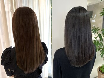 ハーティム 代官山 恵比寿(Heartim)の写真/どんな癖毛も真っすぐしなやかに―大人世代に嬉しいダメージレス施術★鏡を見るのが嬉しくなるストレートへ