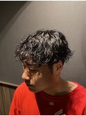 マッシュ　波巻きパーマ