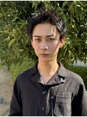 スパイキーショート/ツイストスパイラル波巻きメンズウルフ