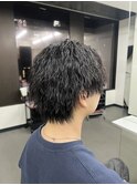 爽やか無造作ツイストスパイラルメンズマッシュ