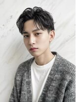 ローウェ オム 立川(LOUWE HOMME)&nbsp;メンズ/センターパート/ツイストスパイラルパーマ