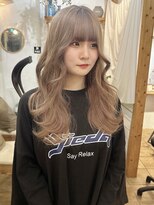 ミモザワークス ヘアアレンジ ミルクティーベージュ 2ブリーチ