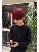 ビビディ バビディ ブー 河原町三条店(Bibbidi.bobbidi.boo)&nbsp;◎ディープレッド／重ためマッシュ／ダブルカラー◎