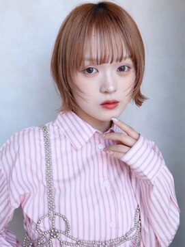 イルウィ(irwi) 【門前仲町】ハッシュカットレイヤーボブ ミルクブラウンカラー