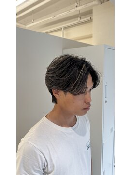 ハク 箕面店(haku.) フェザーパーマ×ハイライトカラー