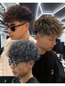 【デン限定】メンズカット+ツイスパ・スパイラル・波巻きパーマ［特殊系］