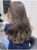 ba768_ベージュブラウンブリーチなし透明感ワンホンヘアレイヤー