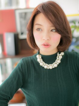 ヘアメイク リボン 秦野店(Ribbon)の写真/[カラーリタッチ¥3780→¥2700]★うるうる艶々の[ヒアルロン酸カラー]も大人気!ダメージヘアも潤い、輝きUP!