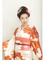 アイルビーヘア(I'll b hair)&nbsp;【下北沢＊I'll b hair＊】長めボブの日本髪振袖スタイル