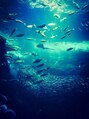 ヘアメイク ビアンエートル(hair make bie etre) 水族館に癒し求めきいきます。