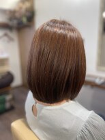 クルーシュ(couleu-chou) ツヤツヤオレンジベージュボブ