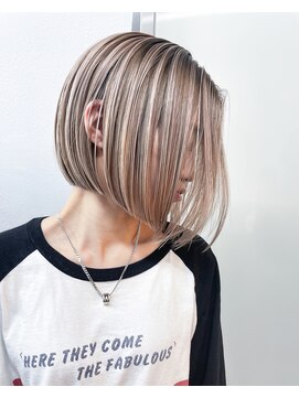 ラキングキョウト(LA KING KYOTO) バレボブ＝バレイヤージュボブ