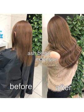 リア 大阪梅田(Ria) ~アッシュブラウン シールエクステ80本~【Ria 大阪 梅田】