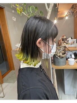 パルムヘアー(Palm hair) 裾カラー イエロー