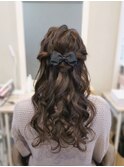 ルーズハーフアップ