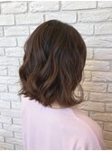 白髪染め◎ウェーブボブ