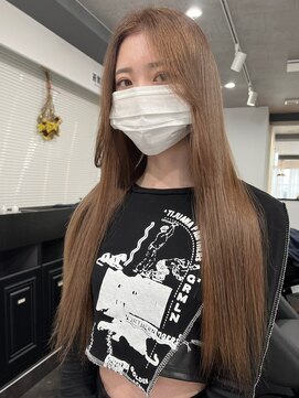 ムク 横浜店(muku) ミルクティーベージュダブルカラーケアブリーチインナーカラー