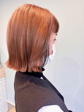 ヘアーラニッシュ 柏たなか店(hair Lanish) 切りっぱなしボブ/逆インナーカラー