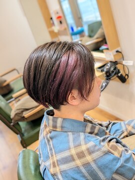 ケイズプラスカラン(HAIR AND MAKEUP K's PLUS calin) 【倉敷　沖/ calin】刈り上げハンサムショート