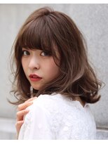 デザインカラー/レイヤーカット/オリーブベージュ/銀座