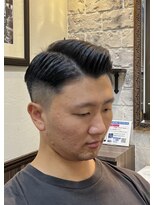 ミリオンバックス 御徒町店(Million Backs)&nbsp;七三フェードスタイル<理容室>[メンズ/眉毛//御徒町//床屋]