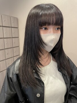 シン カフネ(Shin Kafune) レイヤーカット/フェイスレイヤー/ぱっつん前髪