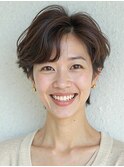 美髪/エレガントで上質な大人のショートカット＠苦楽園/夙川