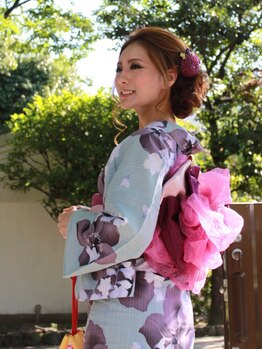 ドレッシングルームディア(Dressing room DEAR)の写真/【浴衣・結婚式・訪問着】プロの着付けで結婚式やお祭り、お出掛けにも♪素敵な思い出作りをお手伝い☆