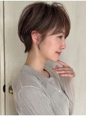 似合わせ ショート ボブ 30代 40代 小顔 新宿 ひし形 前上がり