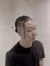 フェードカット+コーンロウ【シンプルデザインのみ】※地毛10ｃｍ以上