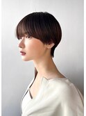 ショートカットショートヘアコンパクトショートボブ丸みショート